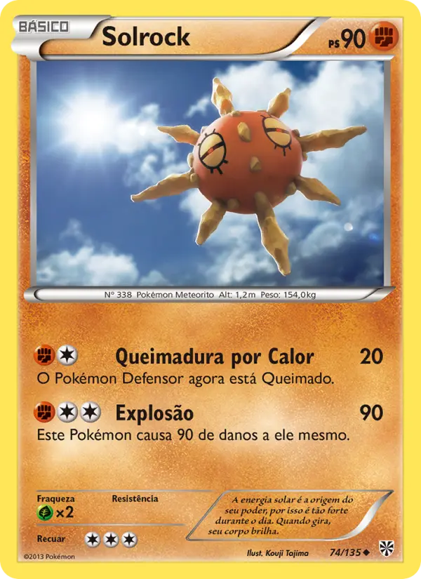 Carta Solrock, número 74/135 da coleção Tempestade de Plasma
