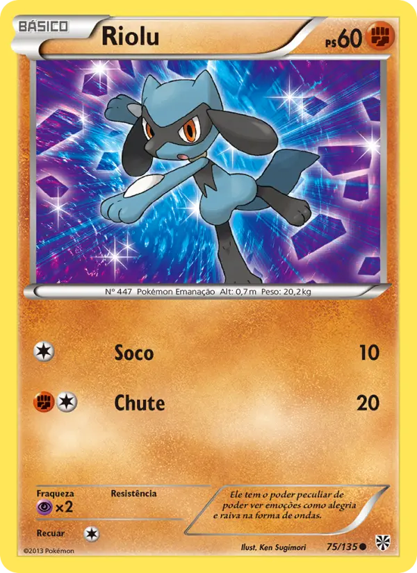 Carta Riolu, número 75/135 da coleção Tempestade de Plasma