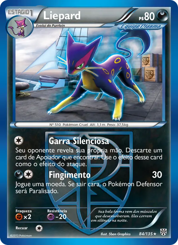 Carta Liepard, número 84/135 da coleção Tempestade de Plasma