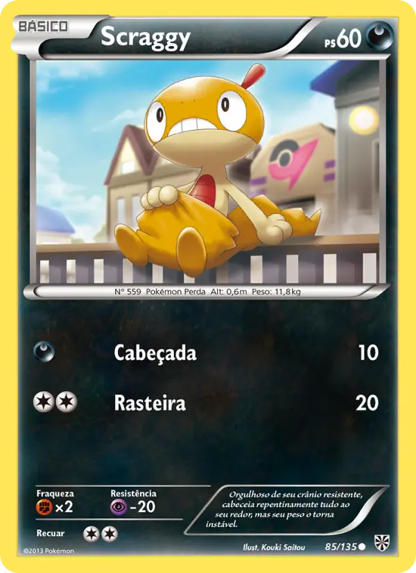 Carta Scraggy, número 85/135 da coleção Tempestade de Plasma