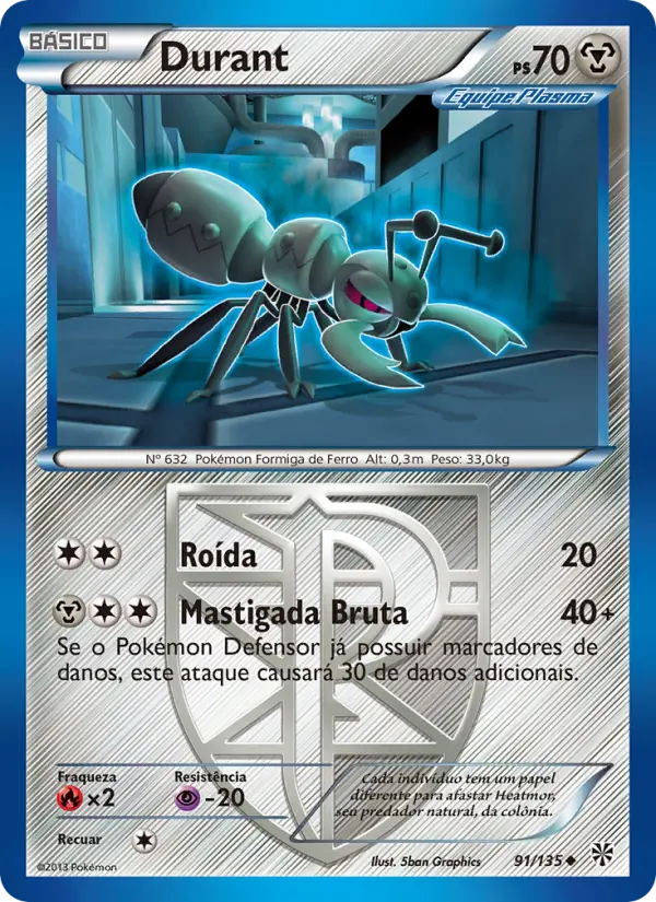 Carta Durant, número 91/135 da coleção Tempestade de Plasma