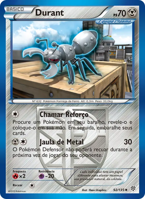 Carta Durant, número 92/135 da coleção Tempestade de Plasma