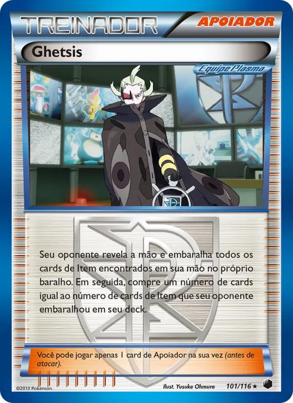 Carta Ghetsis, número 101/116 da coleção Congelamento de Plasma