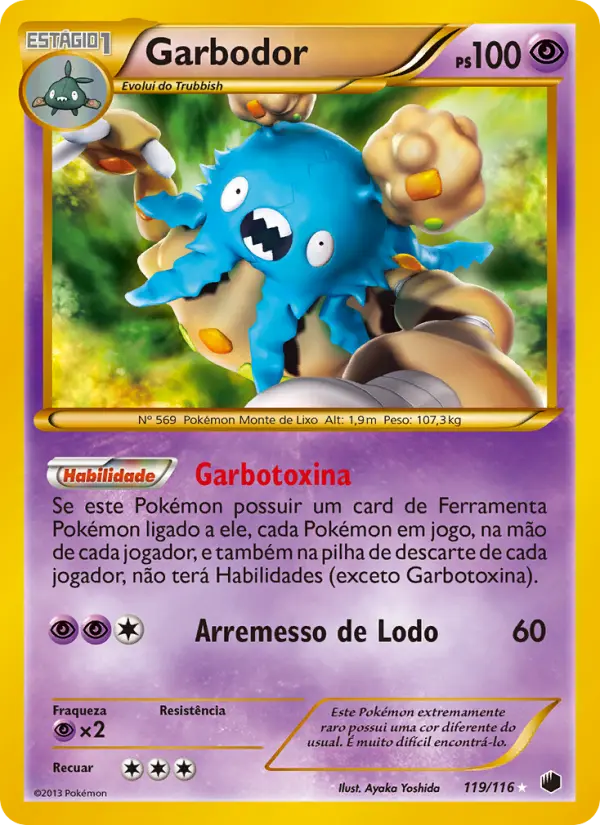 Carta Garbodor, número 119/116 da coleção Congelamento de Plasma