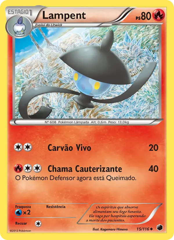 Carta Lampent, número 15/116 da coleção Congelamento de Plasma