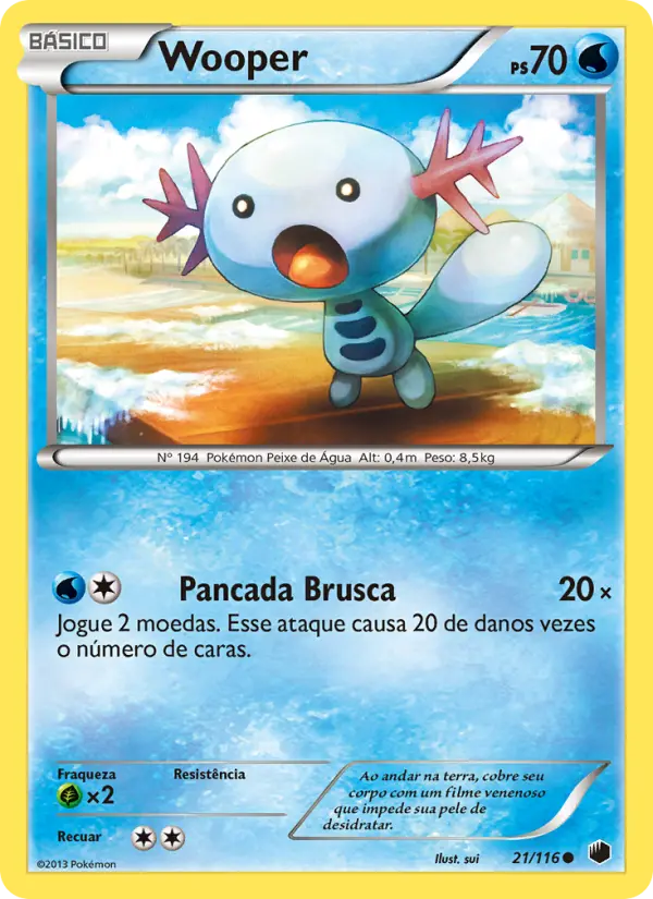 Carta Wooper, número 21/116 da coleção Congelamento de Plasma