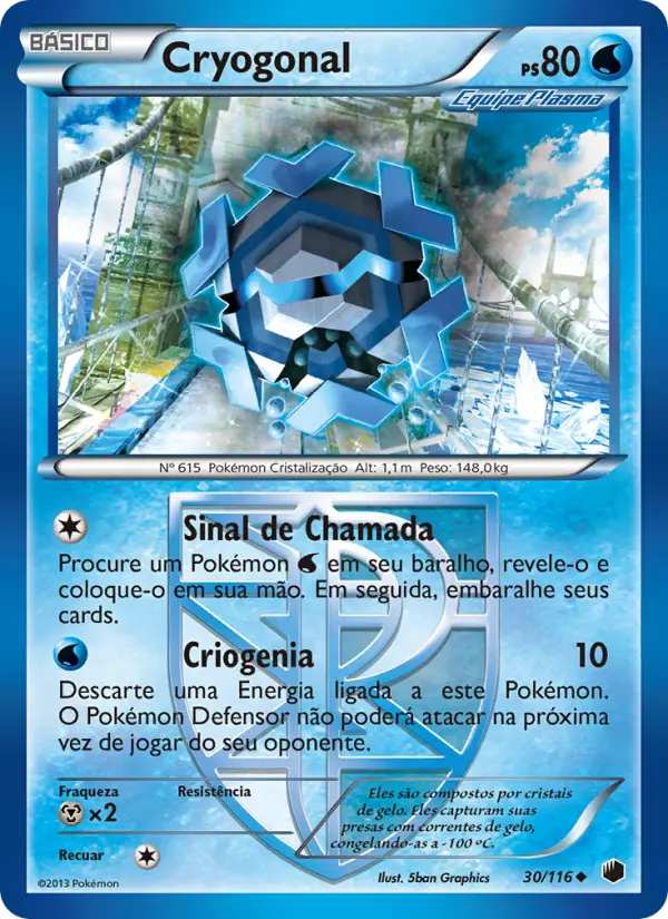 Carta Cryogonal, número 30/116 da coleção Congelamento de Plasma