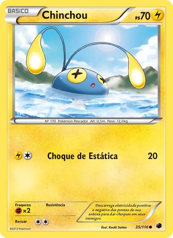 Carta Chinchou, número 35/116 da coleção Congelamento de Plasma
