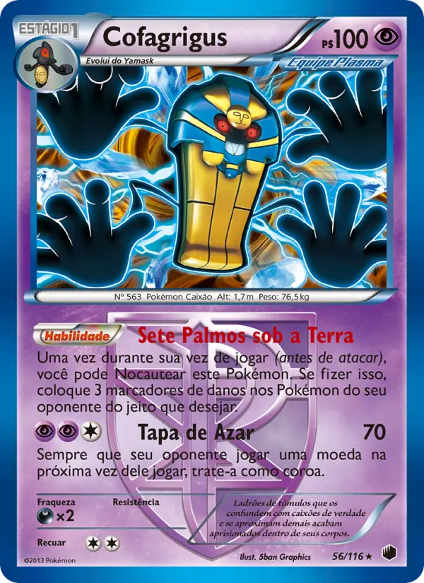Carta Cofagrigus, número 56/116 da coleção Congelamento de Plasma