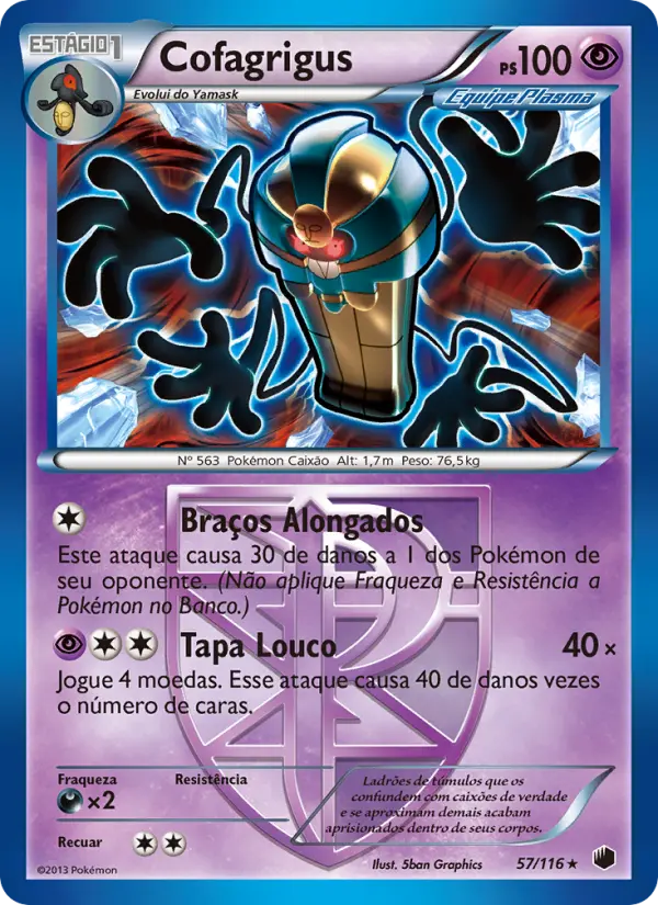 Carta Cofagrigus, número 57/116 da coleção Congelamento de Plasma