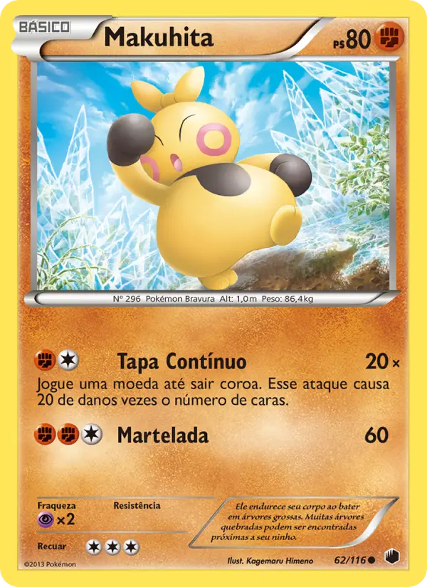 Carta Makuhita, número 62/116 da coleção Congelamento de Plasma