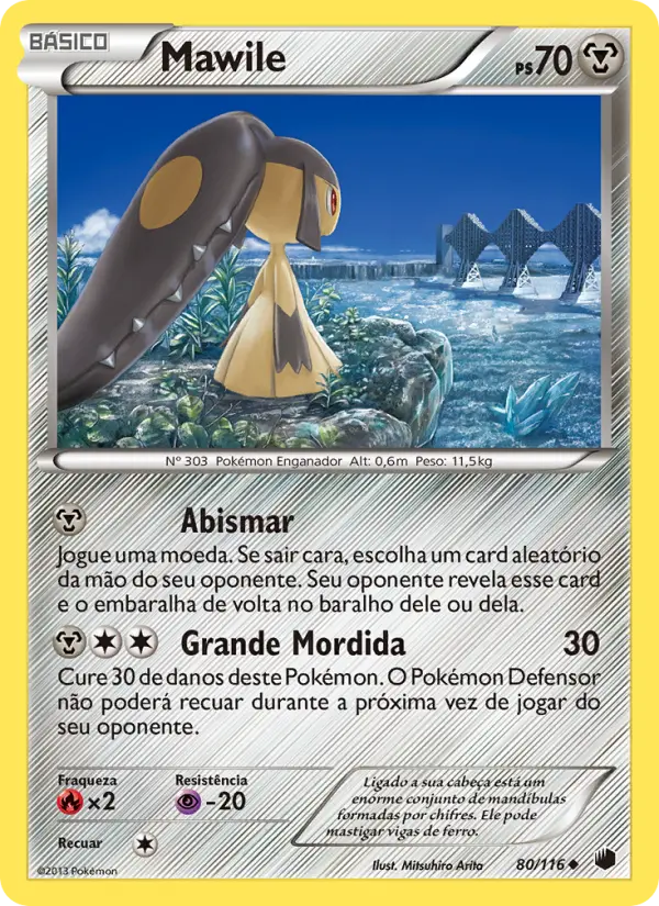 Carta Mawile, número 80/116 da coleção Congelamento de Plasma