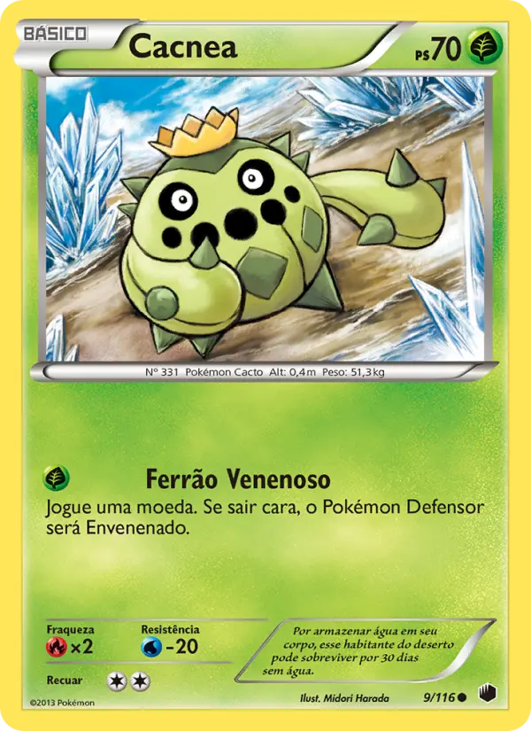 Carta Cacnea, número 9/116 da coleção Congelamento de Plasma