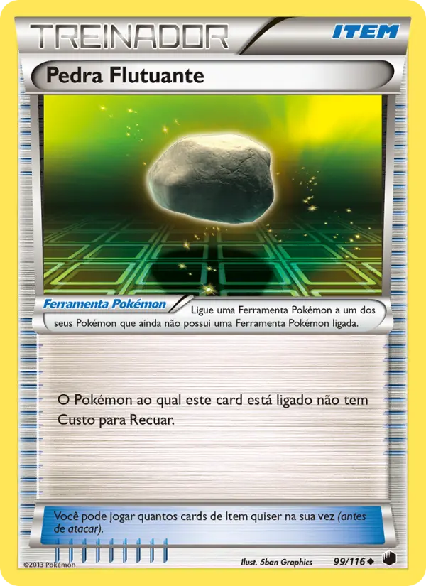 Carta Pedra Flutuante, número 99/116 da coleção Congelamento de Plasma