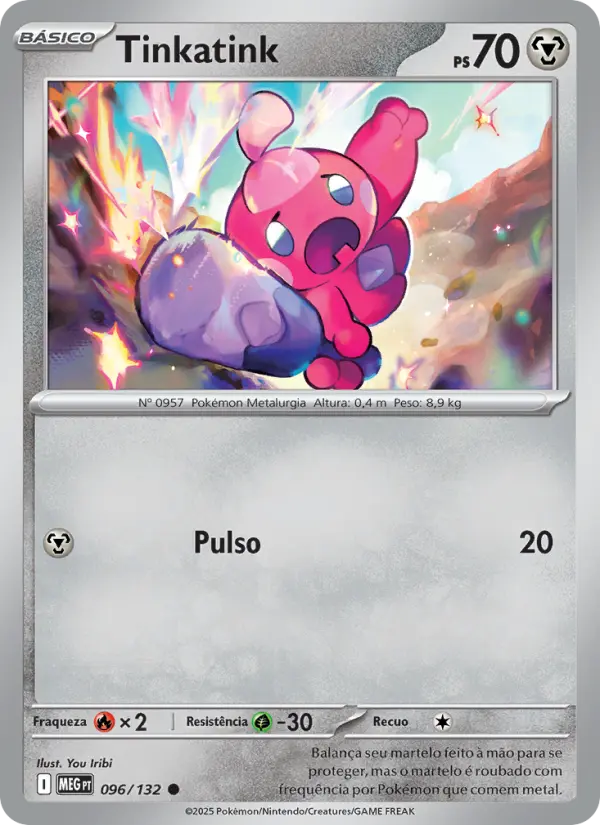 Carta Tinkatink, número 096/132 da coleção Megaevolução