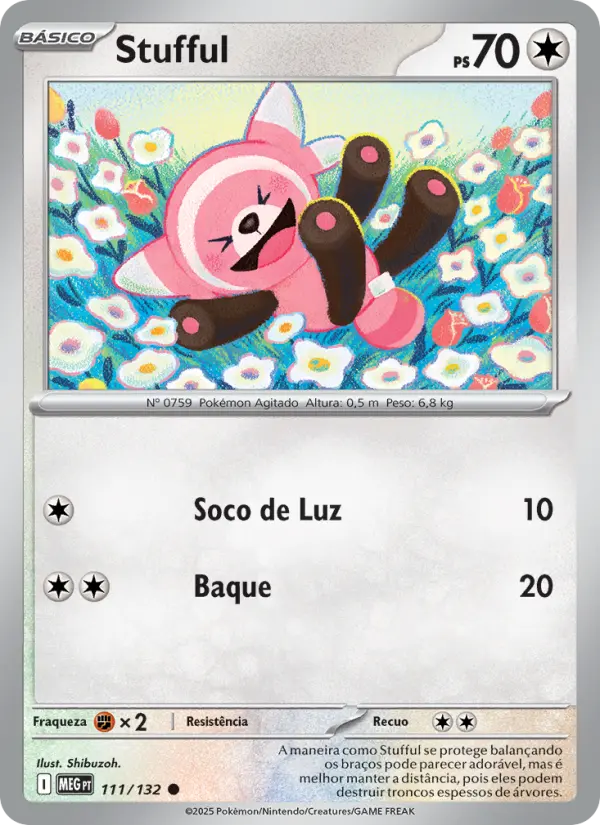 Carta Stufful, número 111/132 da coleção Megaevolução