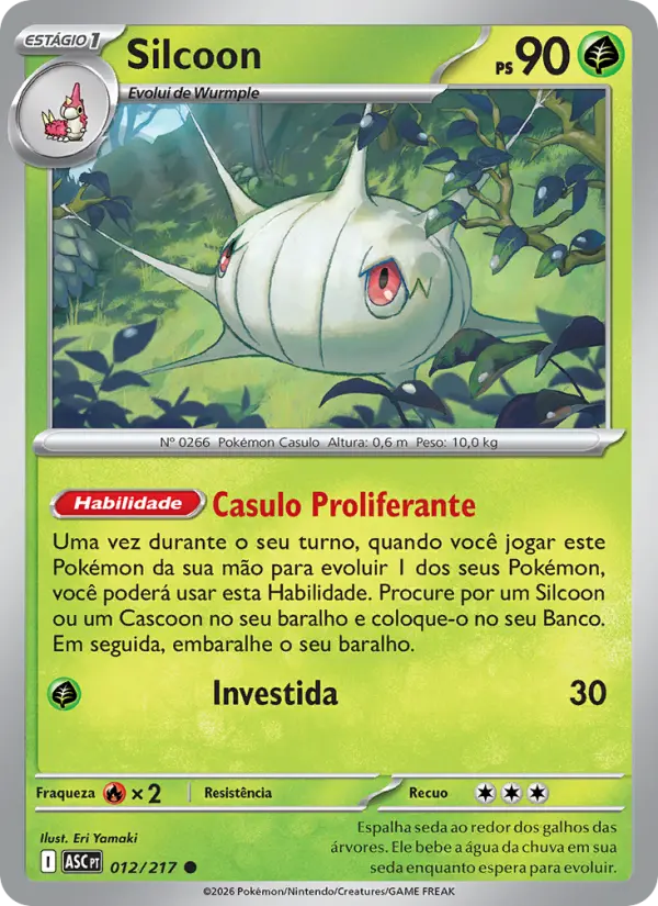 Carta Silcoon, número 012/217 da coleção Heróis Excelsos