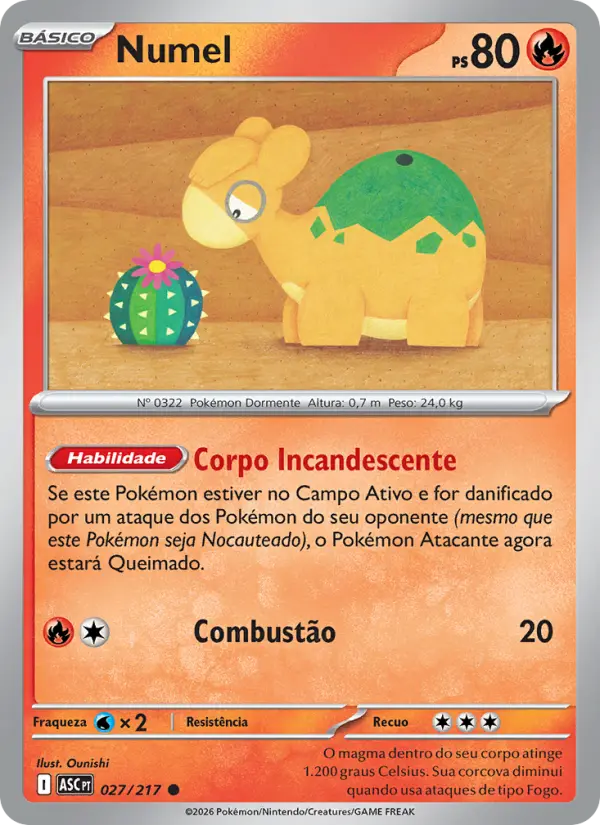 Carta Numel, número 027/217 da coleção Heróis Excelsos