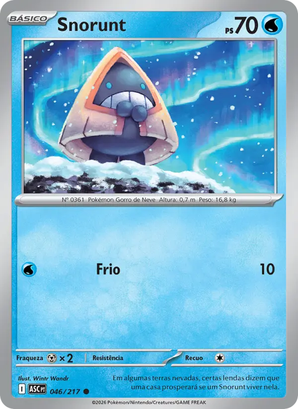 Carta Snorunt, número 046/217 da coleção Heróis Excelsos