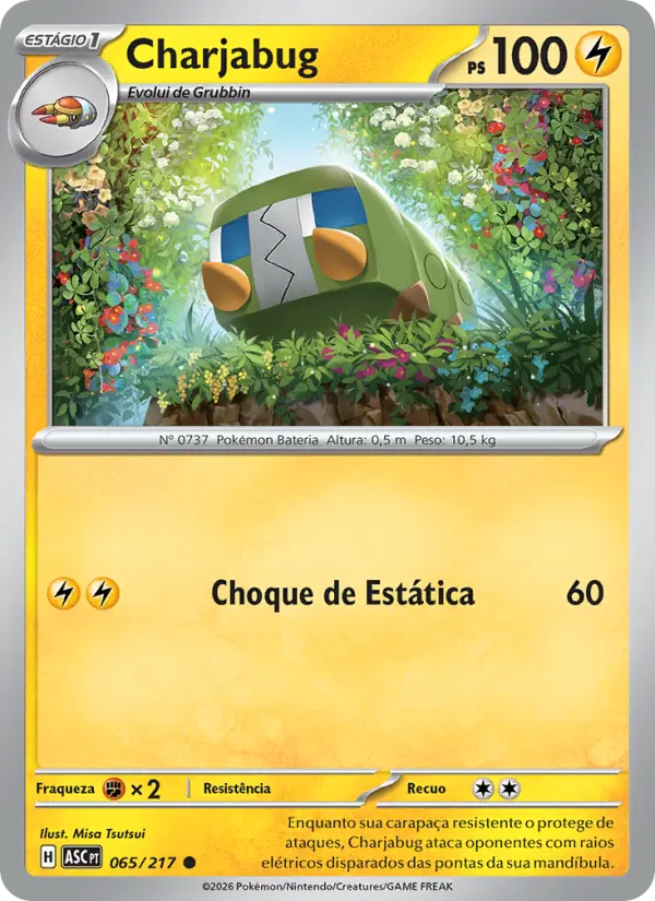 Carta Charjabug, número 065/217 da coleção Heróis Excelsos