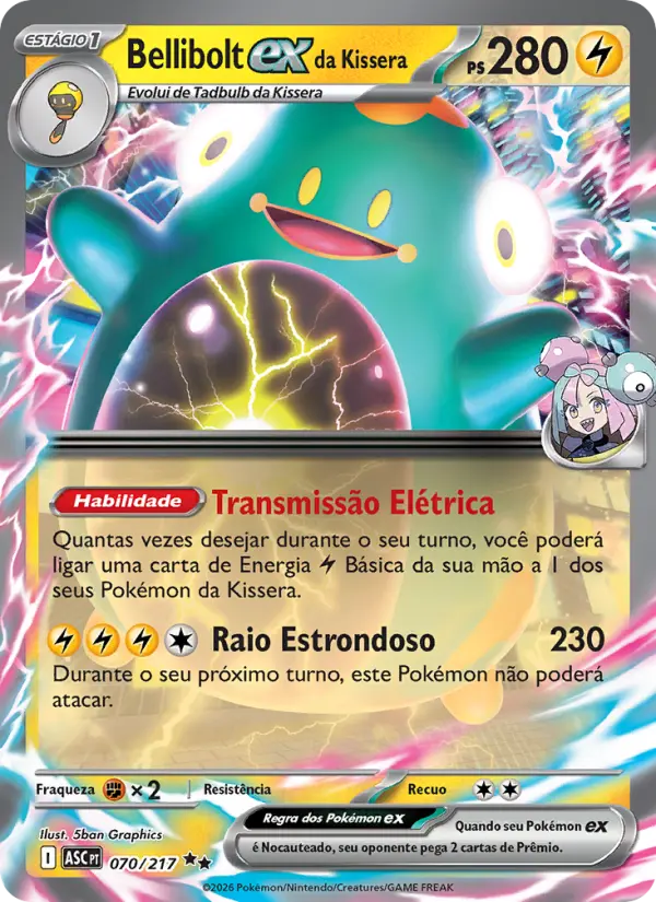 Carta Bellibolt ex da Kissera, número 070/217 da coleção Heróis Excelsos