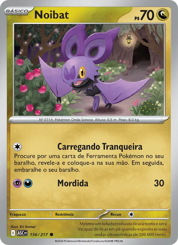 Carta Noibat, número 156/217 da coleção Heróis Excelsos