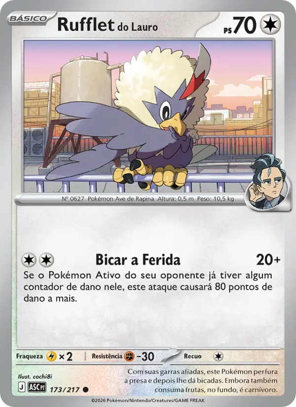 Carta Rufflet do Lauro, número 173/217 da coleção Heróis Excelsos