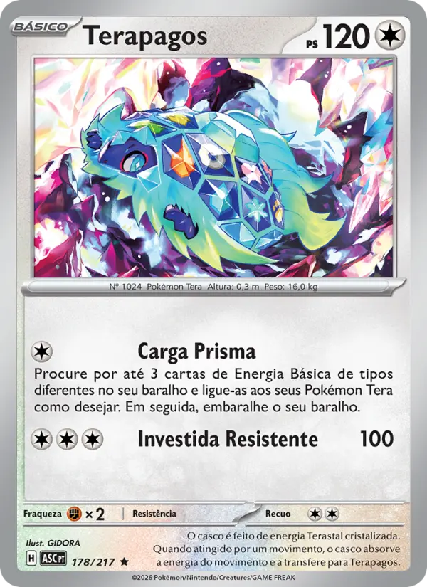 Carta Terapagos, número 178/217 da coleção Heróis Excelsos
