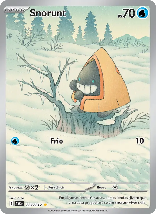 Carta Snorunt, número 227/217 da coleção Heróis Excelsos