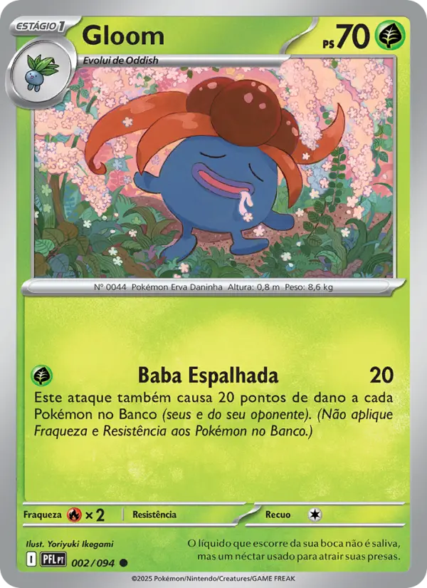 Carta Gloom, número 002/94 da coleção Fogo Fantasmagórico