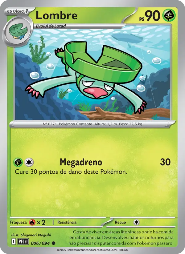 Carta Lombre, número 006/94 da coleção Fogo Fantasmagórico