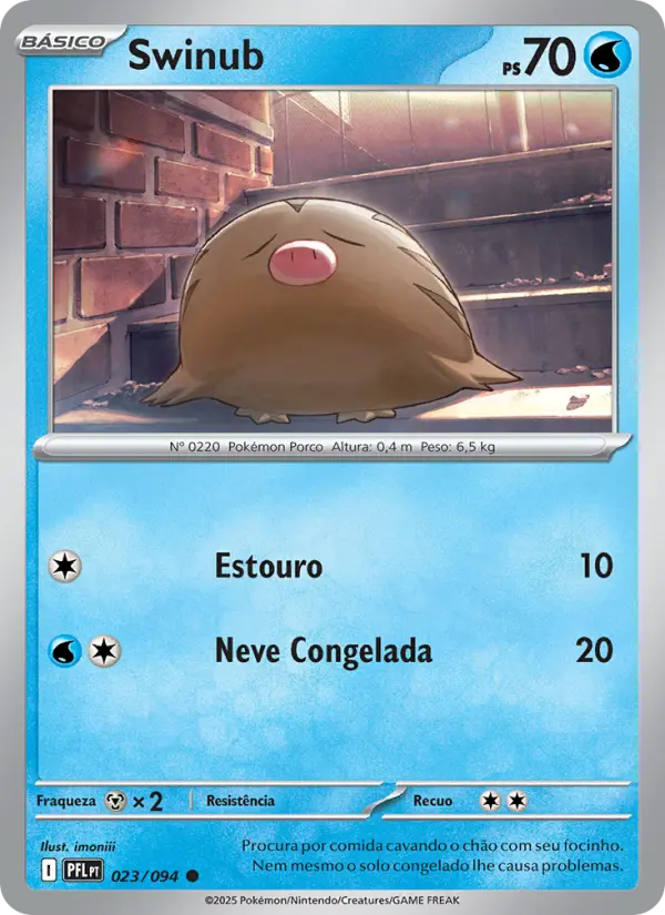 Carta Swinub, número 023/94 da coleção Fogo Fantasmagórico