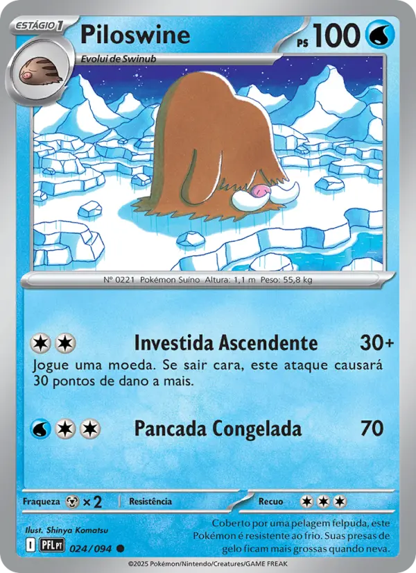 Carta Piloswine, número 024/94 da coleção Fogo Fantasmagórico