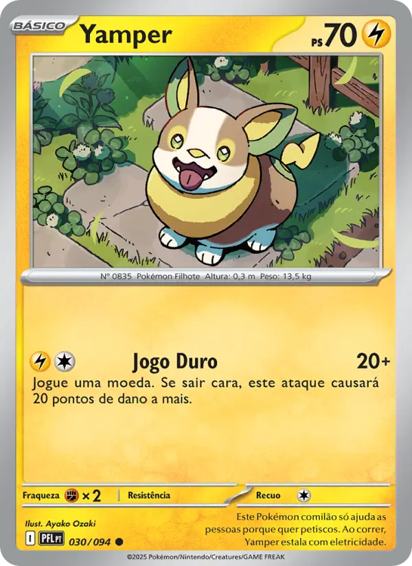 Carta Yamper, número 030/94 da coleção Fogo Fantasmagórico