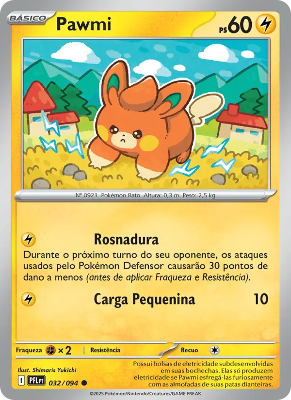 Carta Pawmi, número 032/94 da coleção Fogo Fantasmagórico