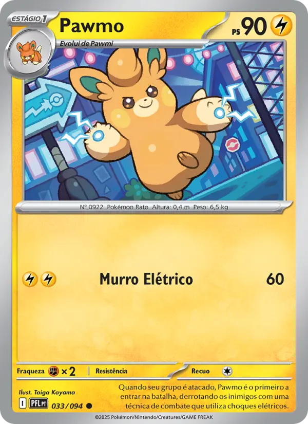 Carta Pawmo, número 033/94 da coleção Fogo Fantasmagórico