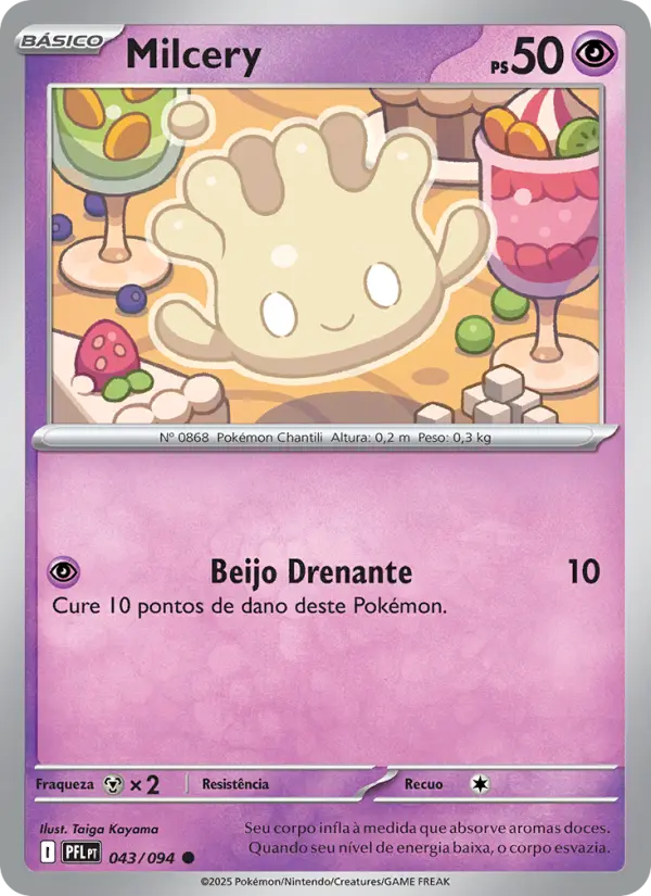 Carta Milcery, número 043/94 da coleção Fogo Fantasmagórico