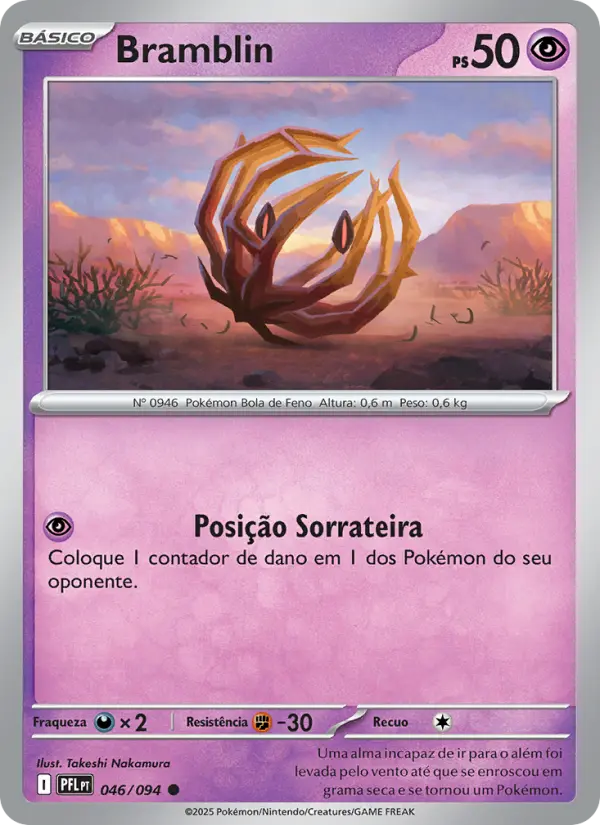 Carta Bramblin, número 046/94 da coleção Fogo Fantasmagórico