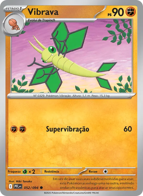 Carta Vibrava, número 052/94 da coleção Fogo Fantasmagórico