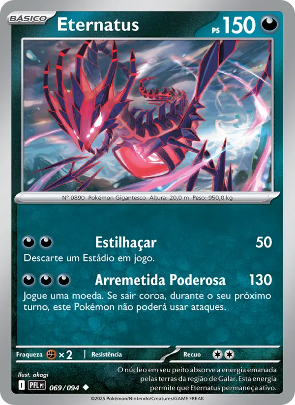 Carta Eternatus, número 069/94 da coleção Fogo Fantasmagórico