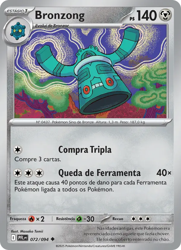 Carta Bronzong, número 072/94 da coleção Fogo Fantasmagórico