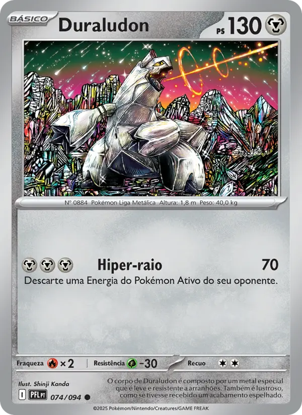 Carta Duraludon, número 074/94 da coleção Fogo Fantasmagórico