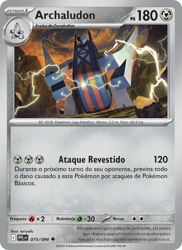 Carta Archaludon, número 075/94 da coleção Fogo Fantasmagórico