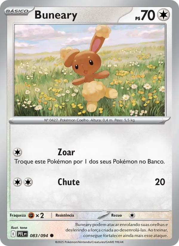 Carta Buneary, número 083/94 da coleção Fogo Fantasmagórico