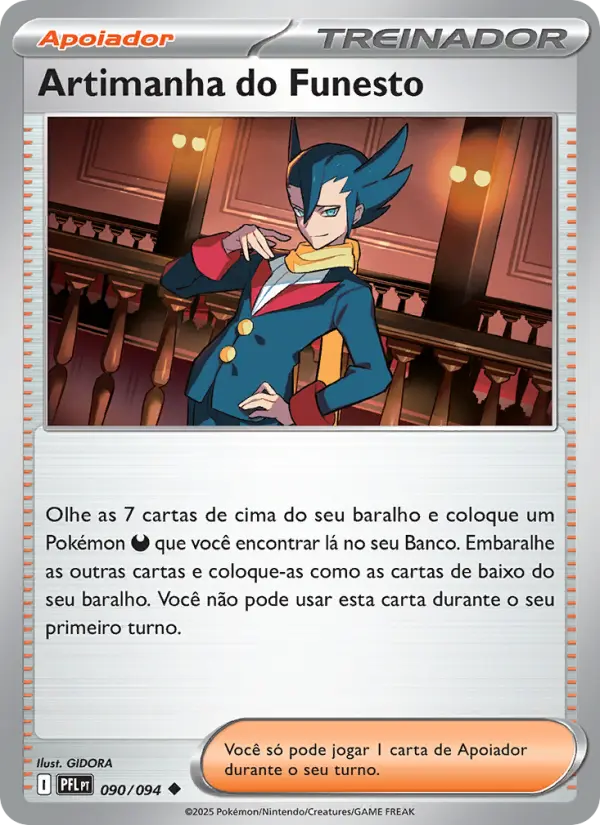 Carta Artimanha do Funesto, número 090/94 da coleção Fogo Fantasmagórico