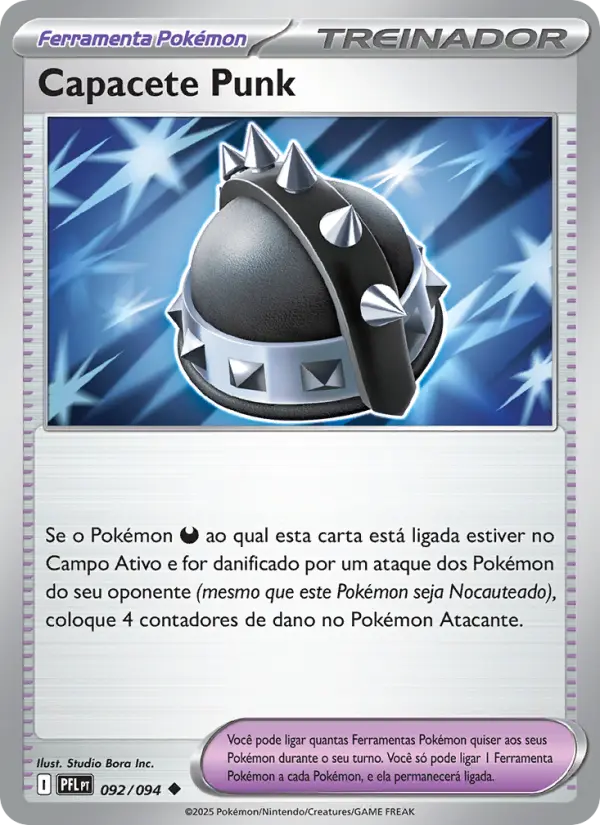 Carta Capacete Punk, número 092/94 da coleção Fogo Fantasmagórico