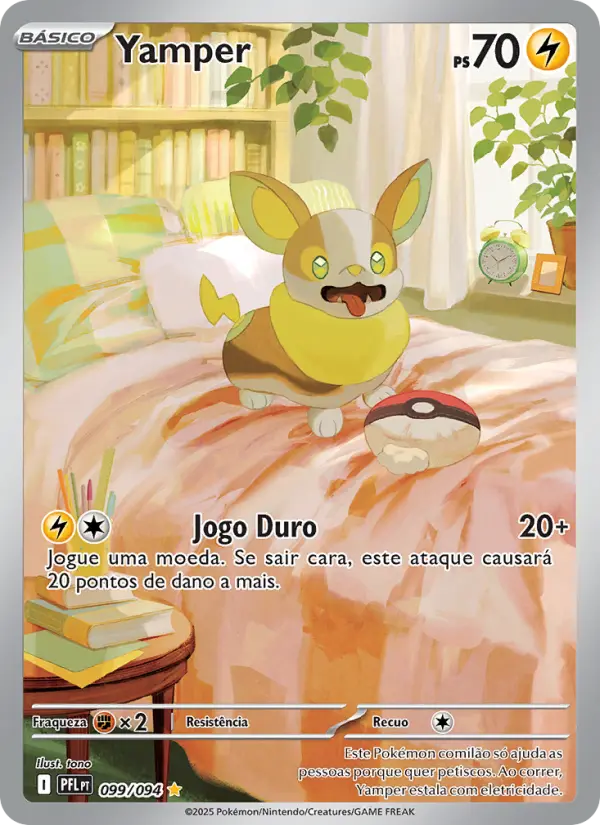 Carta Yamper, número 099/94 da coleção Fogo Fantasmagórico