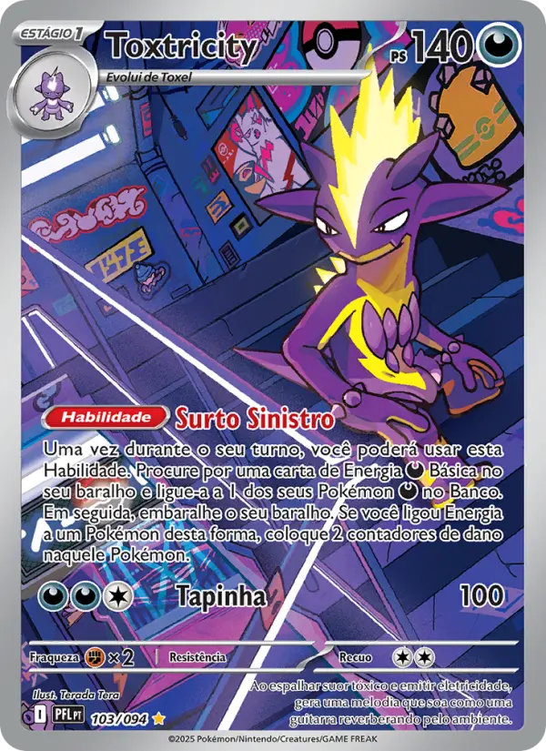 Carta Toxtricity, número 103/94 da coleção Fogo Fantasmagórico