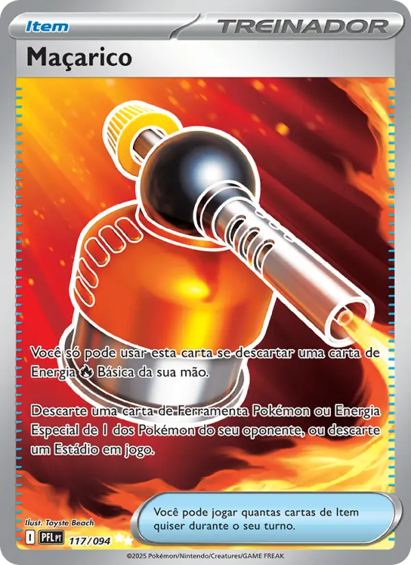 Carta Maçarico, número 117/94 da coleção Fogo Fantasmagórico