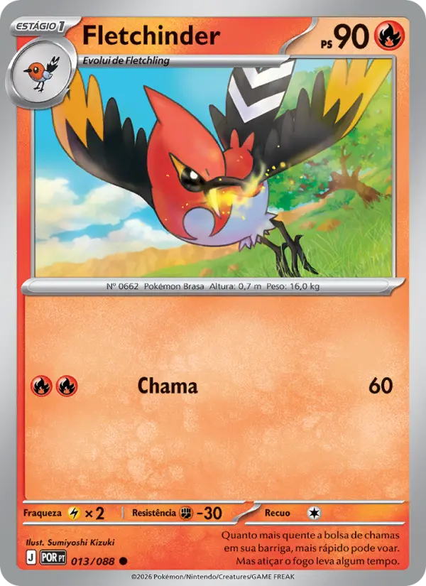 Carta Fletchinder, número 013/88 da coleção Equilíbrio Perfeito